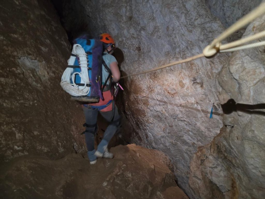 Chad McCain in Lechuguilla Cave